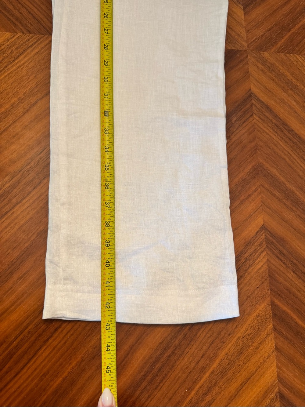 Marci Vago White Linen Resort Pants Size S - Picture 7 of 15